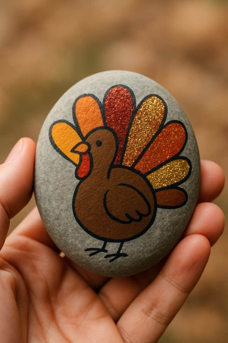 25 Turkey Painted Rocks Ideas for Festive Thanksgiving Crafts - The ...