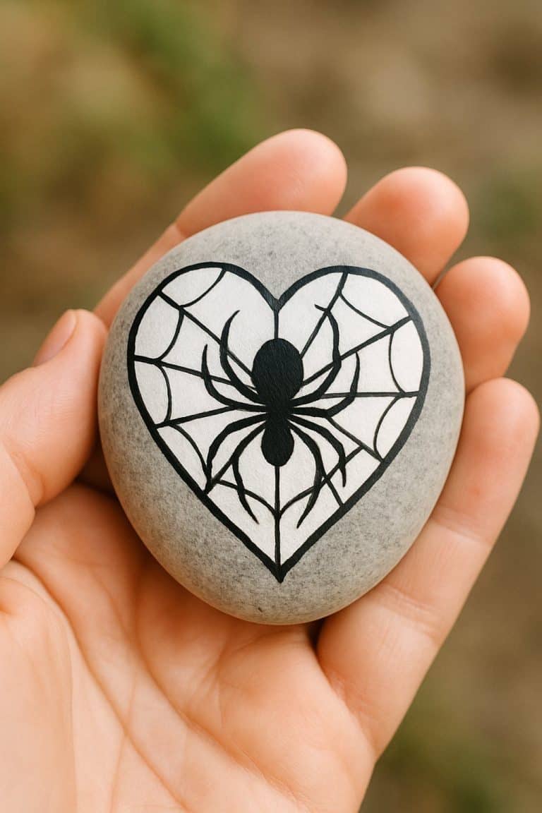20 Spider Painted Rocks Ideas: Cute & Creepy Designs - The Melrose Family