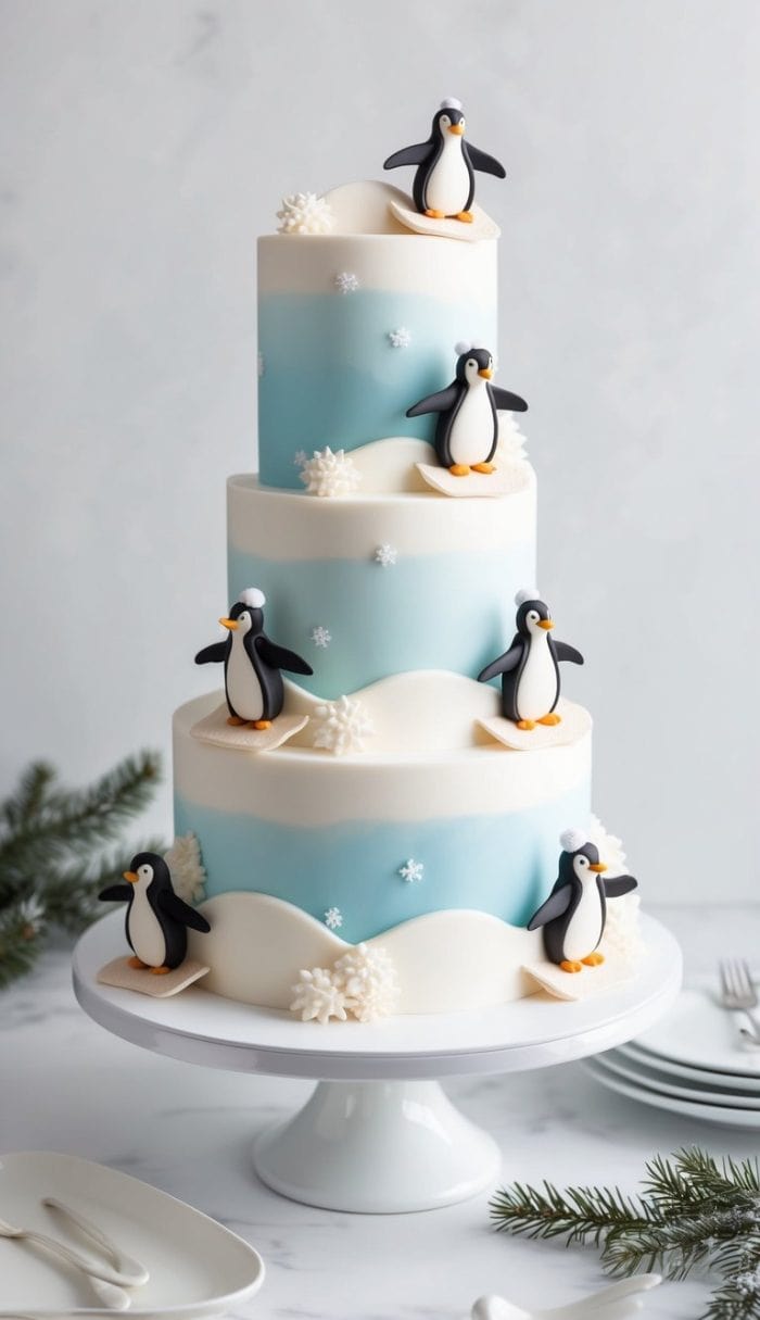 25 Penguin Cake Decorating Ideas Fun WinterThemed Treats You'll Love — free download