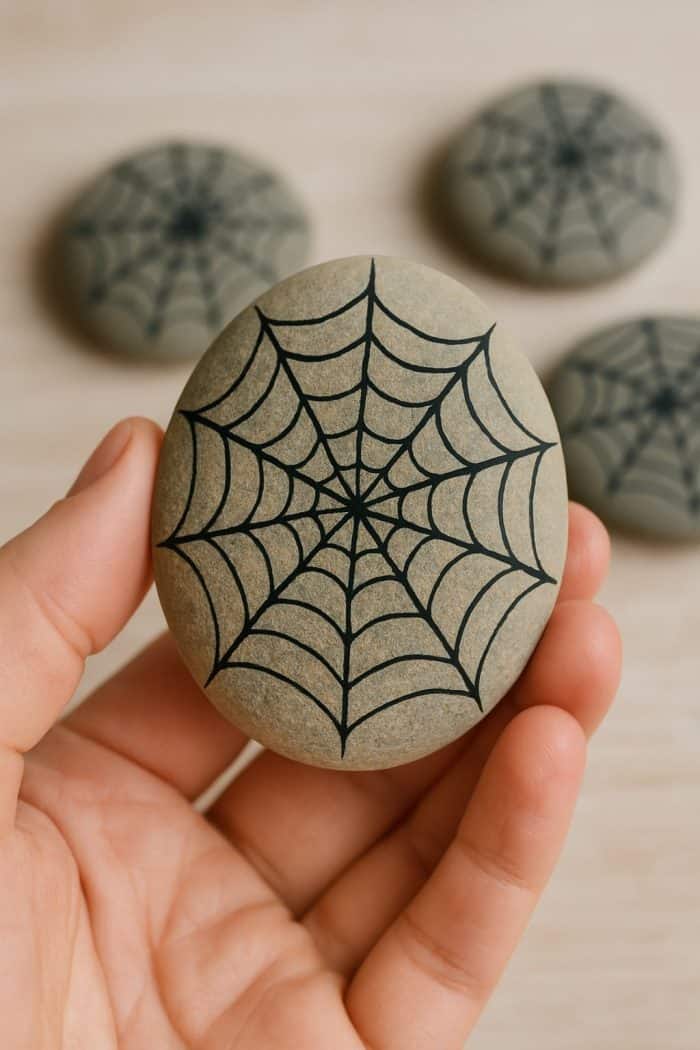 20 Spider Painted Rocks Ideas: Cute & Creepy Designs - The Melrose Family