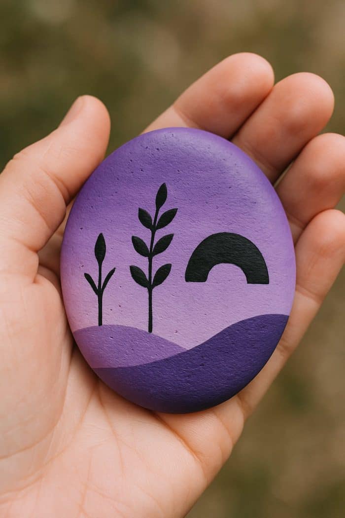 Putple Rocks 35 Purple Painted Rocks Ideas To Inspire Your Creativity - The Melrose ...
