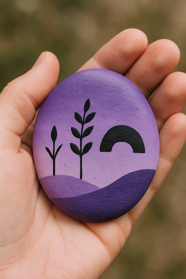 35 Purple Painted Rocks Ideas To Inspire Your Creativity - The Melrose ...